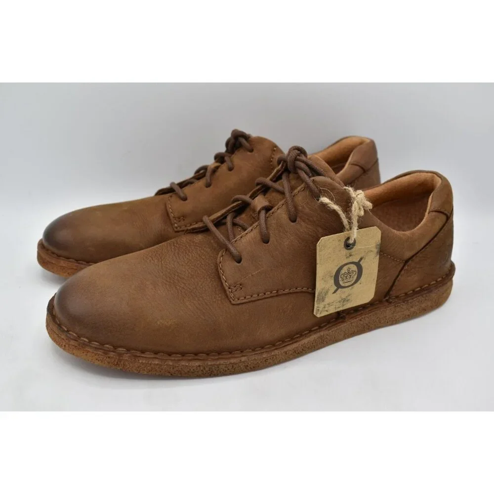 Born Mens Size 9‎ Starwind Brown Carafe Nubuck Leather Oxford Casual Dress Shoes